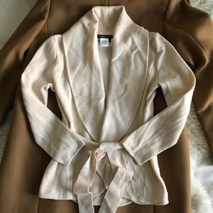 BCBG 100% Merino Wool Wrap Cardigan Sweater